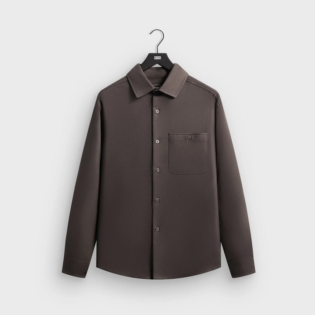 Kith Flannel Tomas Buttondown Shirt - Mineral