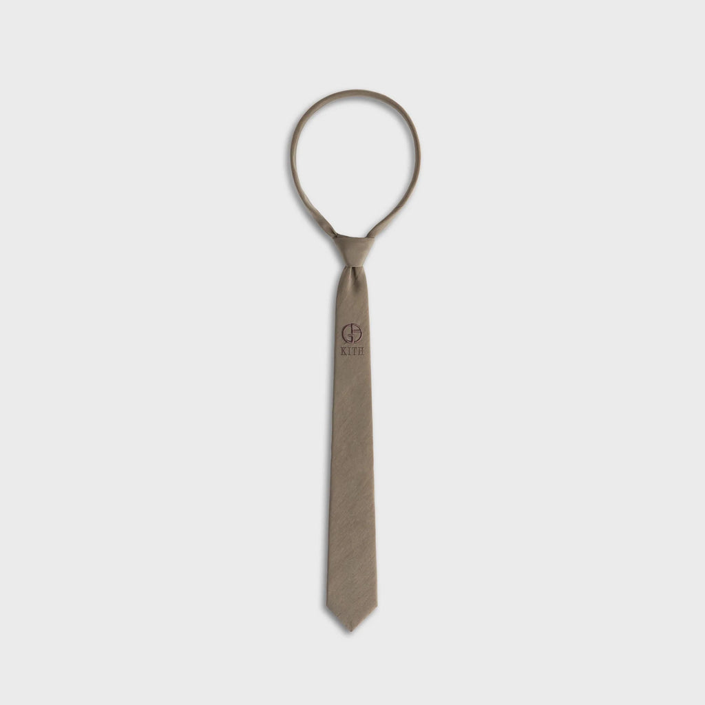 Giorgio Armani & Kith Silk Tie - Gravel