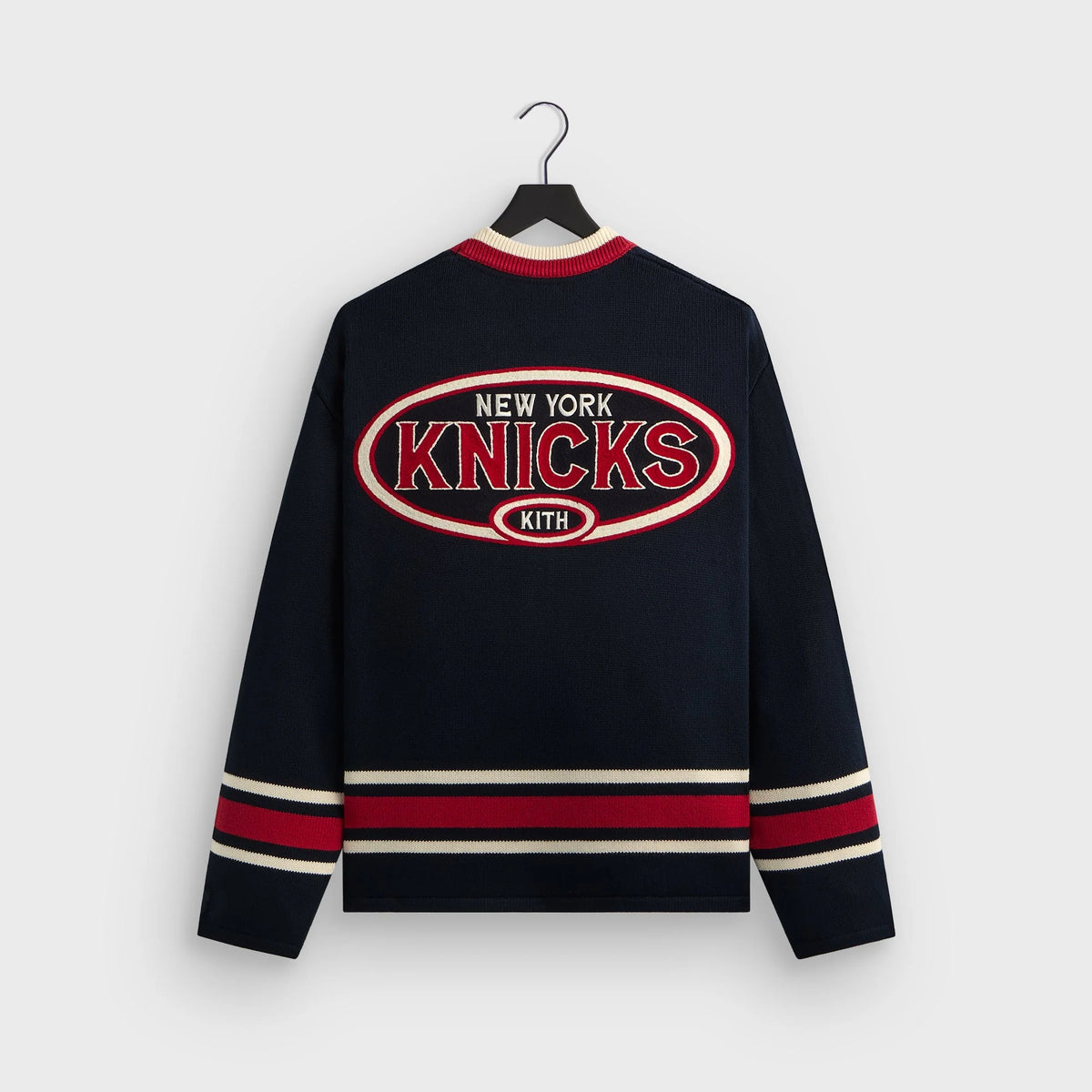 Kith for the New York Knicks Classic Beau Knit Sweater - Nocturnal