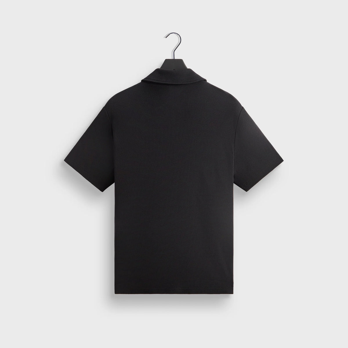 Kith Micro Waffle Drew Polo Shirt - Black