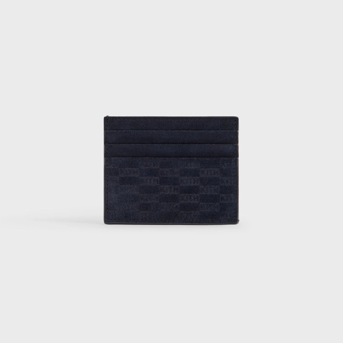 Kith Monogram Suede Card Holder - Ink