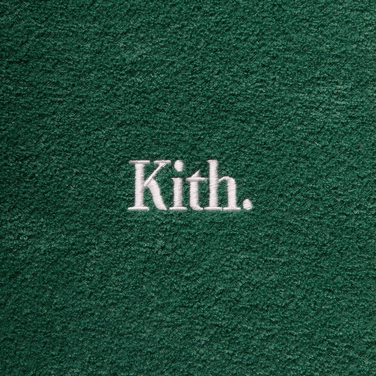 Kith Towel Boucle Long Sleeve Drew Polo - Newt