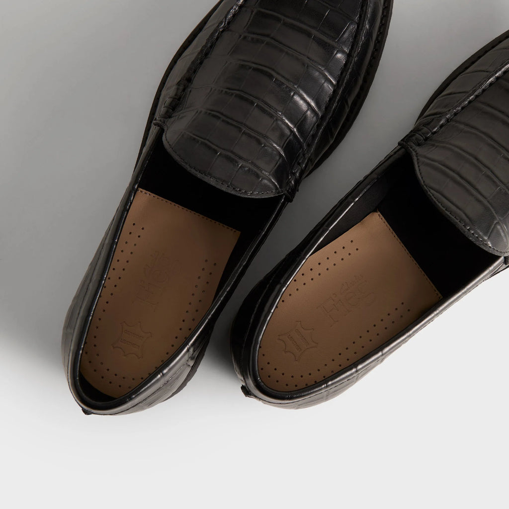 8th St by Ronnie Fieg for Clarks Originals Bristol Loafer - Black Croc