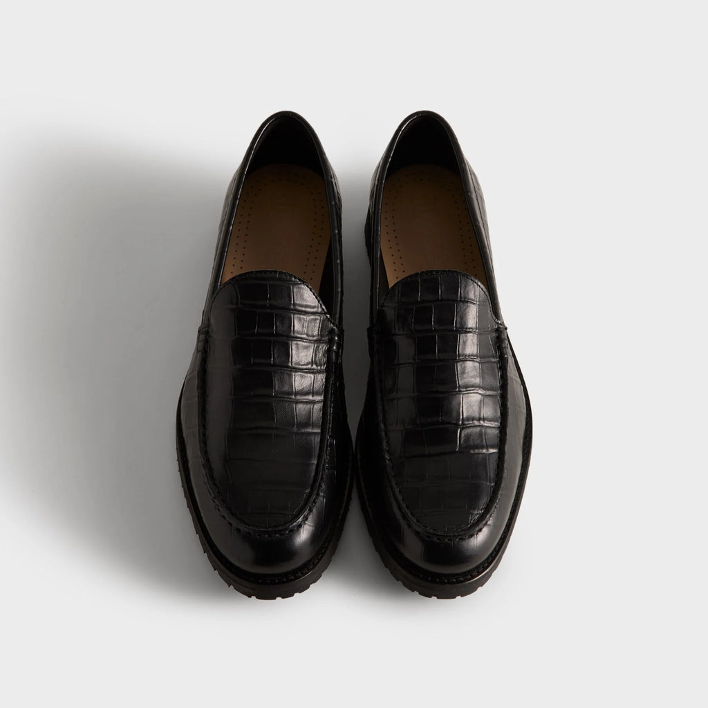 8th St by Ronnie Fieg for Clarks Originals Bristol Loafer - Black Croc