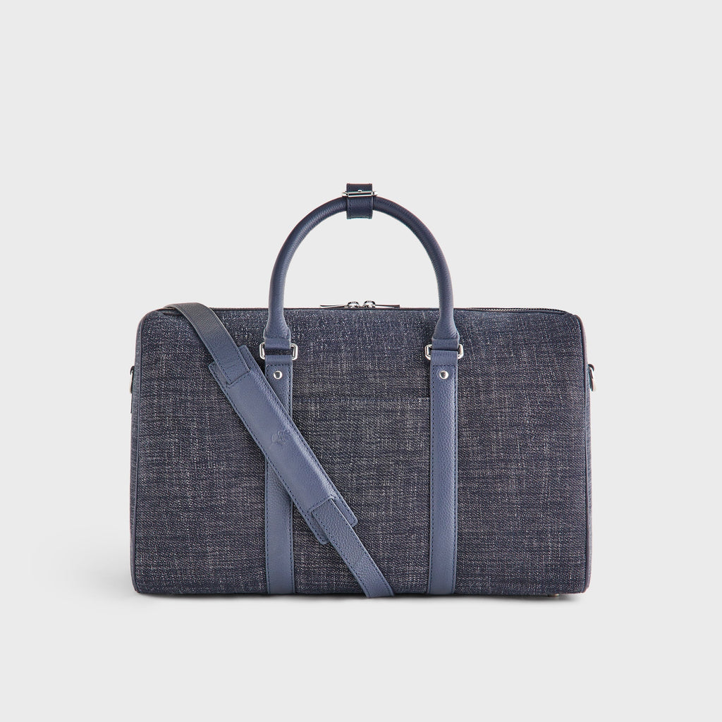 &Kin Wool Denim Traveler K40 Duffle Bag - Blue Navy