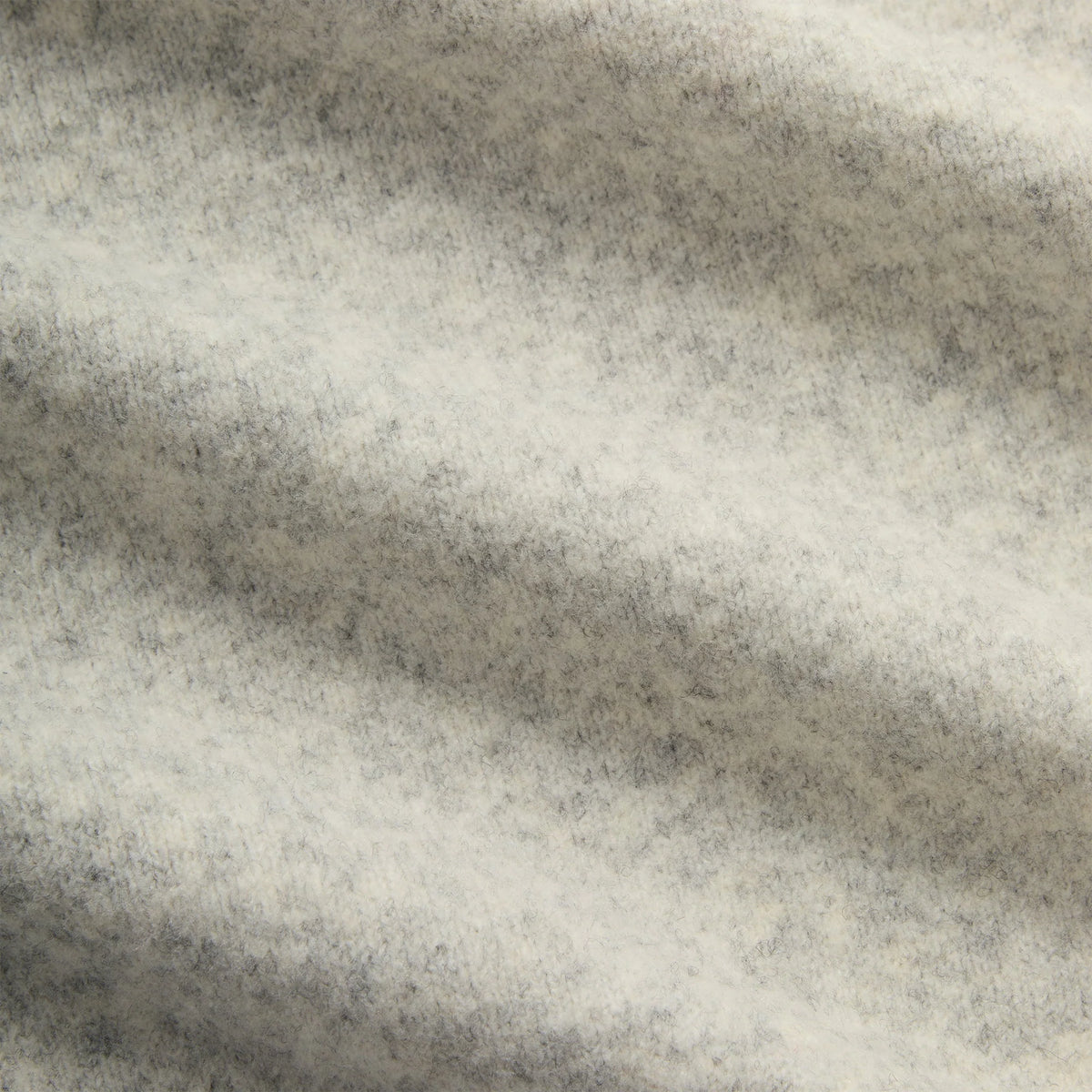 Kith Boucle Harmon Henley Sweater - Light Heather Grey