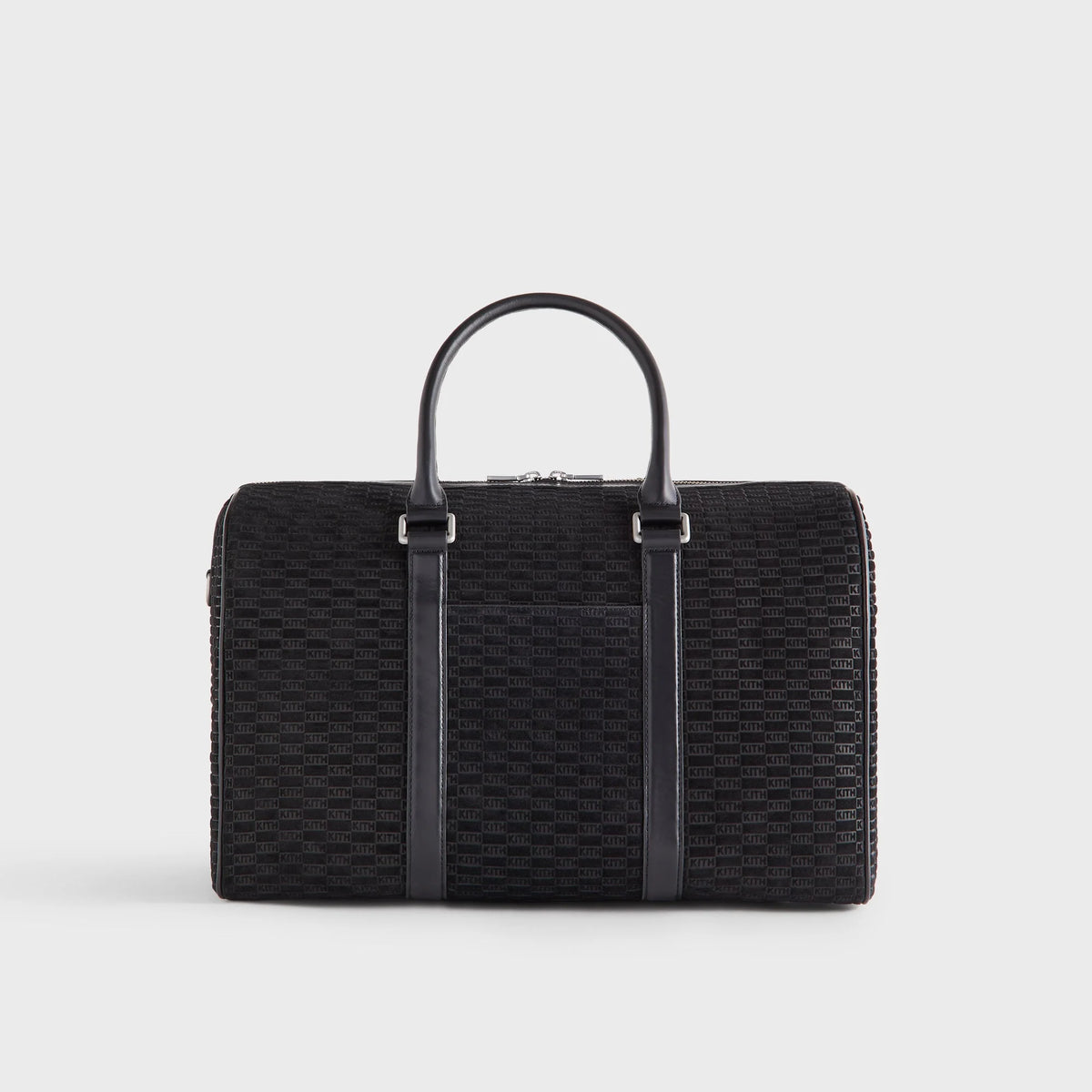 Kith Monogram Suede Traveler K40 Bag - Black