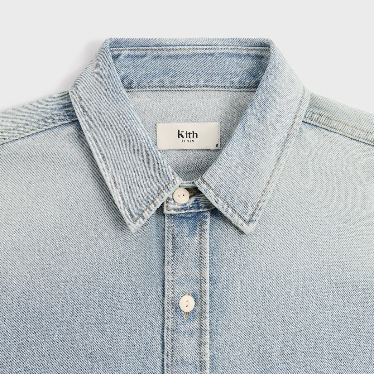 Kith Henson Denim Shirt - Light Indigo