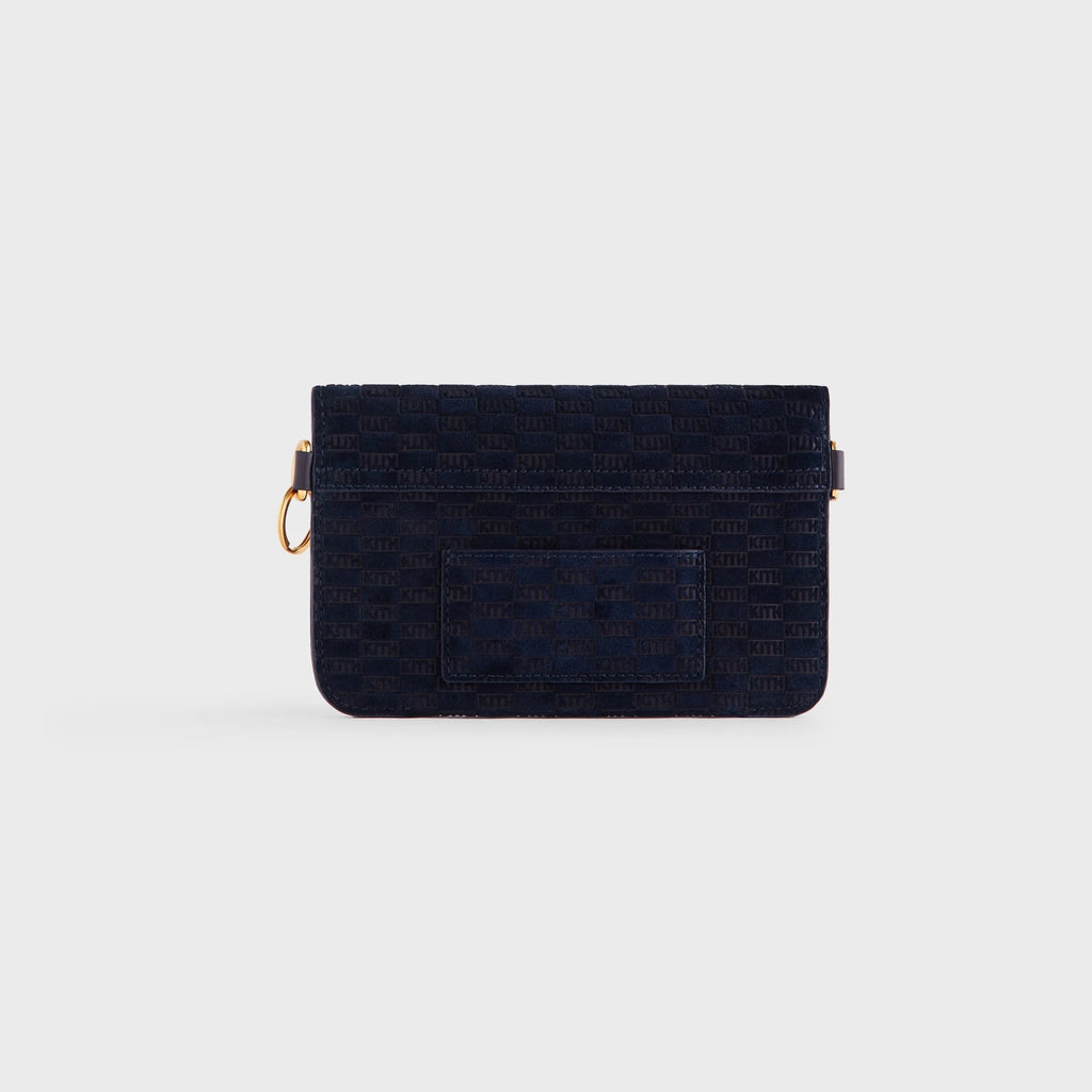 Kith Monogram Suede Envelope K20 Bag - Ink
