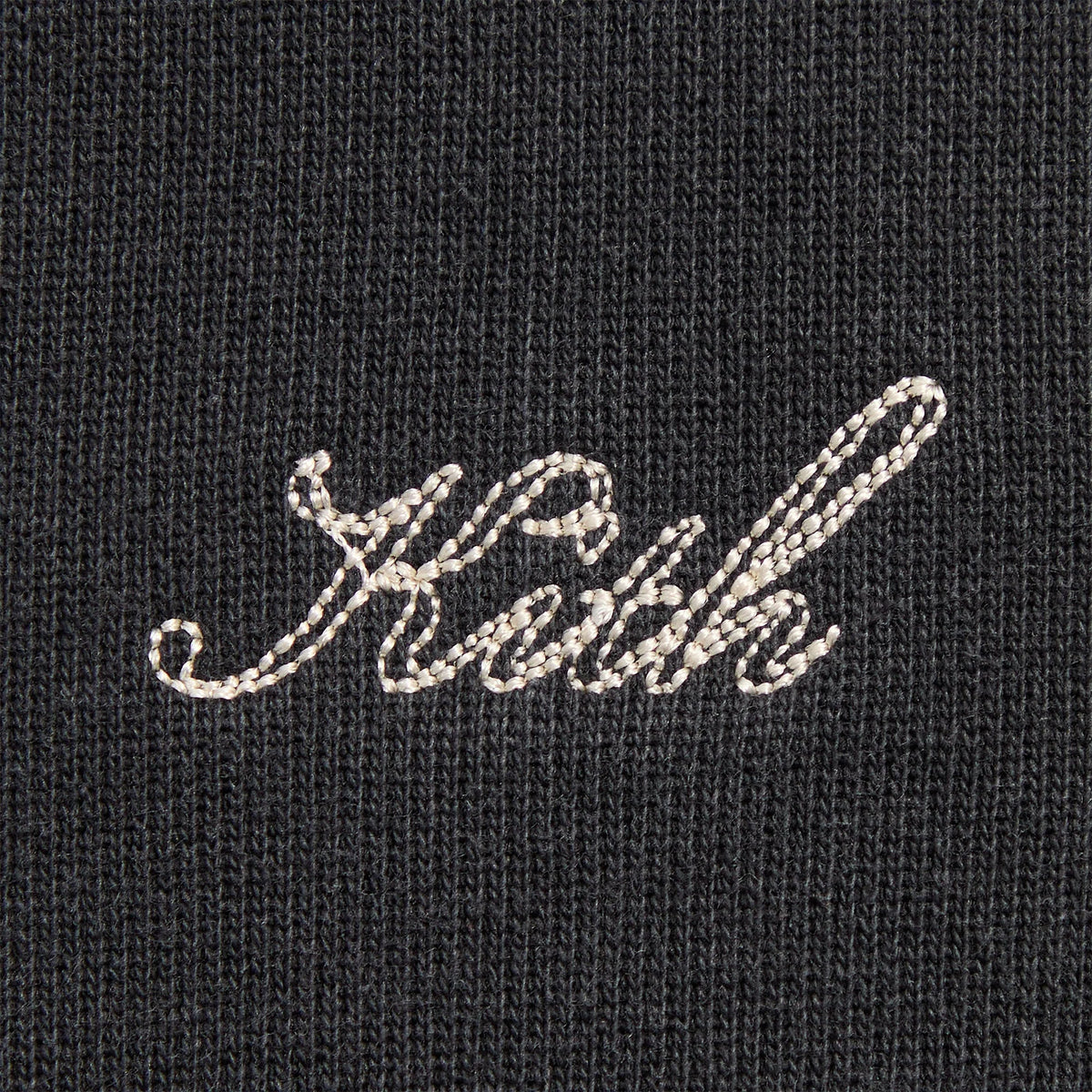 Kith Rib Neck Cropped Camden Hoodie - Black