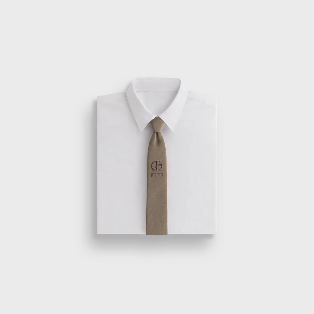 Giorgio Armani & Kith Silk Tie - Gravel