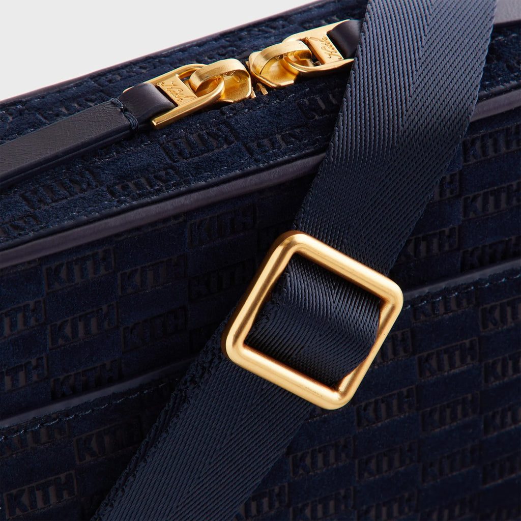 Kith Monogram Suede Crosswalk K20 Bag - Ink