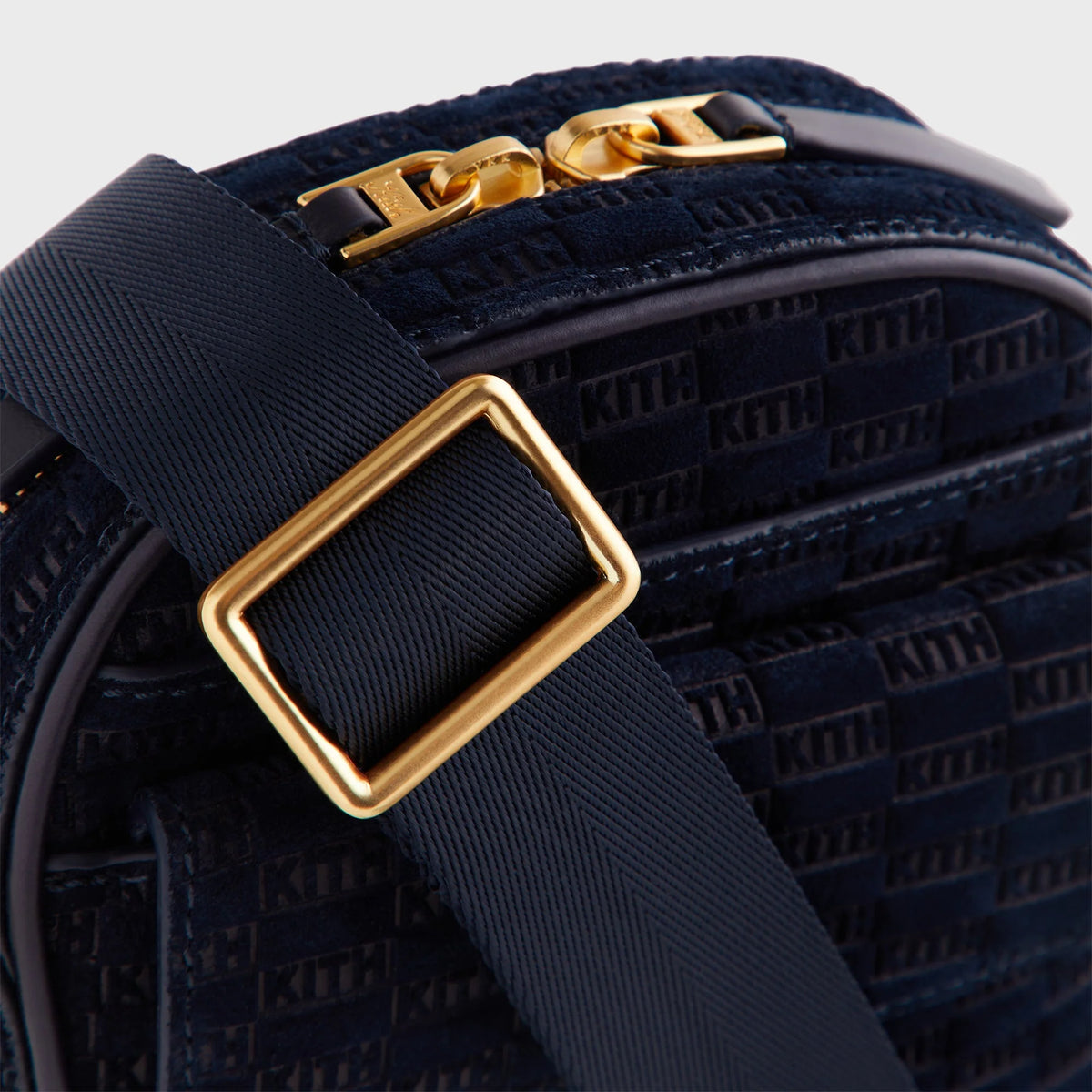 Kith Monogram Suede Passenger K15 Bag - Ink