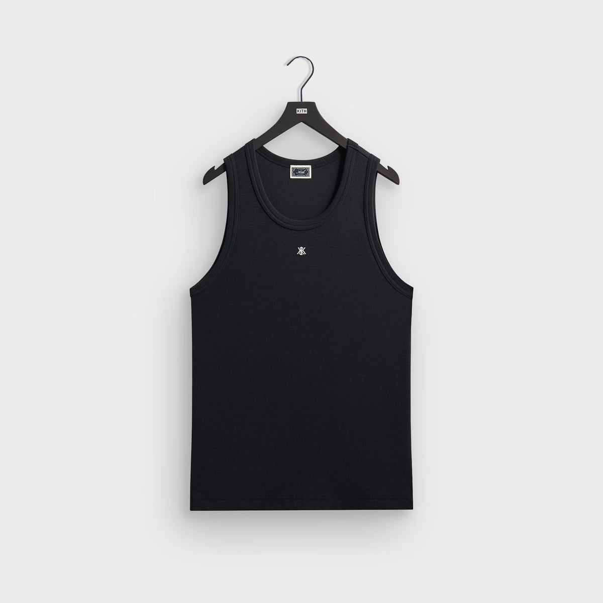 Kith Crest Ribbed Tank - Black