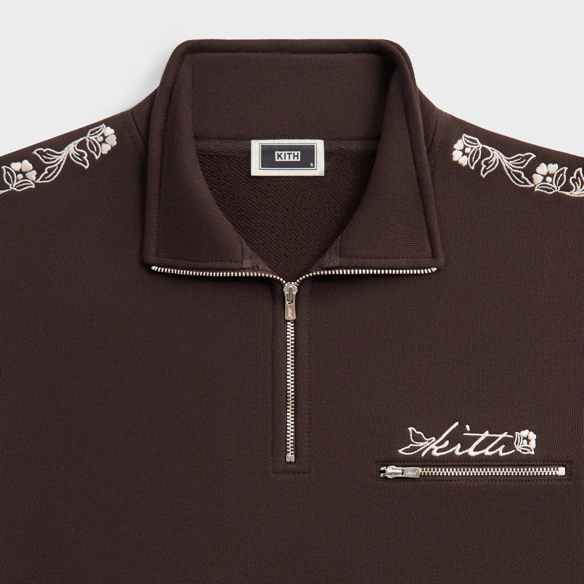 Kith Floral Queensbridge Quarter Zip - Incognito