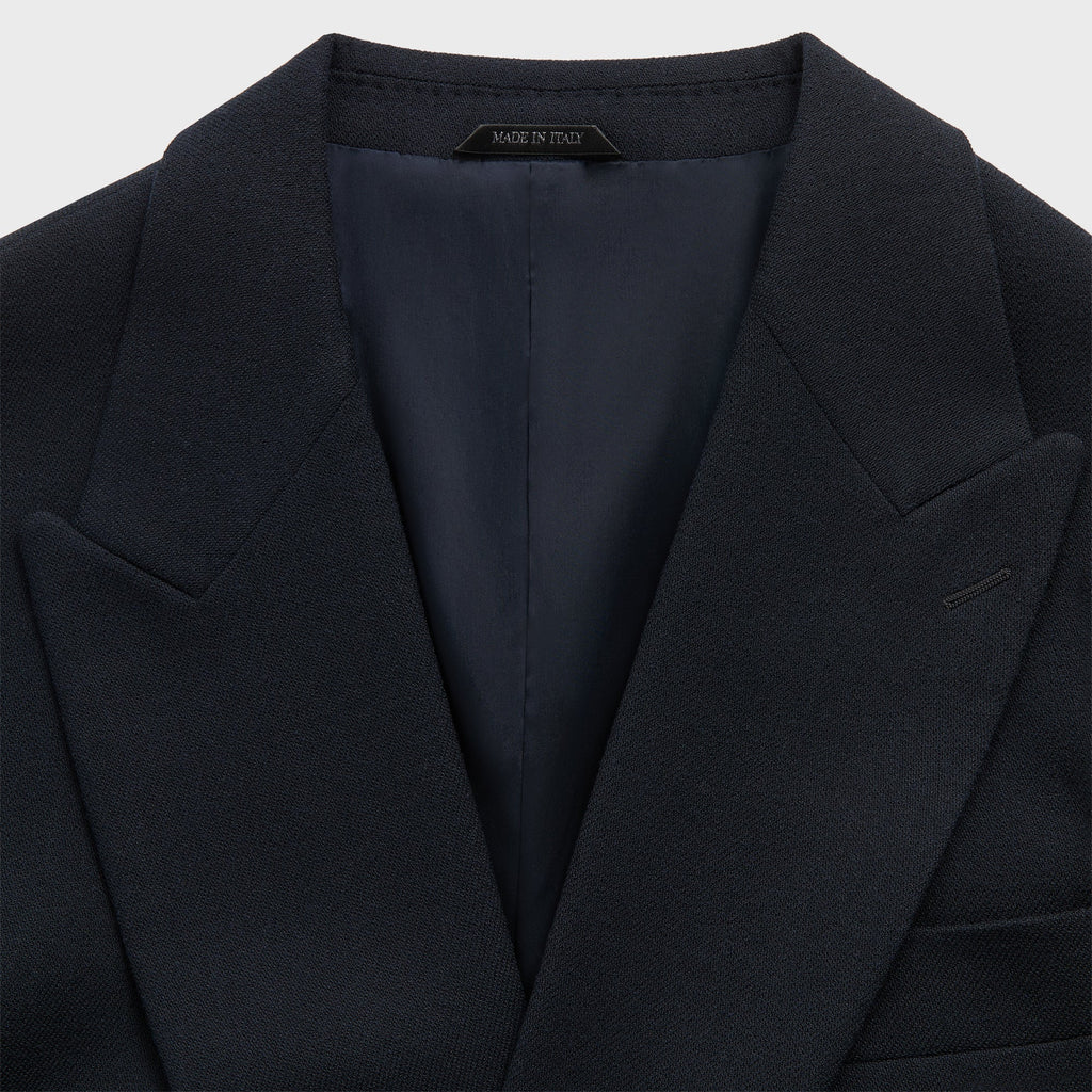 Giorgio Armani & Kith &Kin The Traveler Virgin Wool Double-Breasted Jacket - Ink
