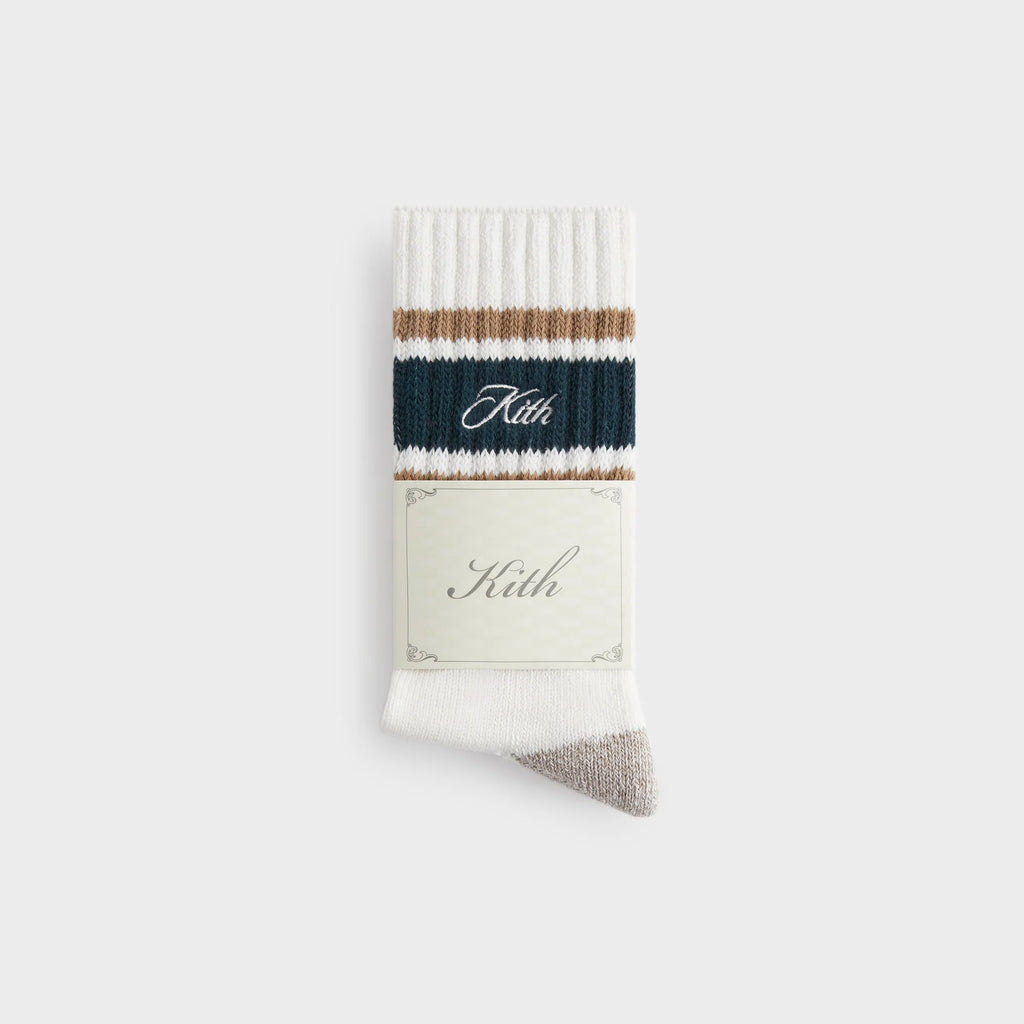 Kith Striped Chunky Crew Socks - Stadium