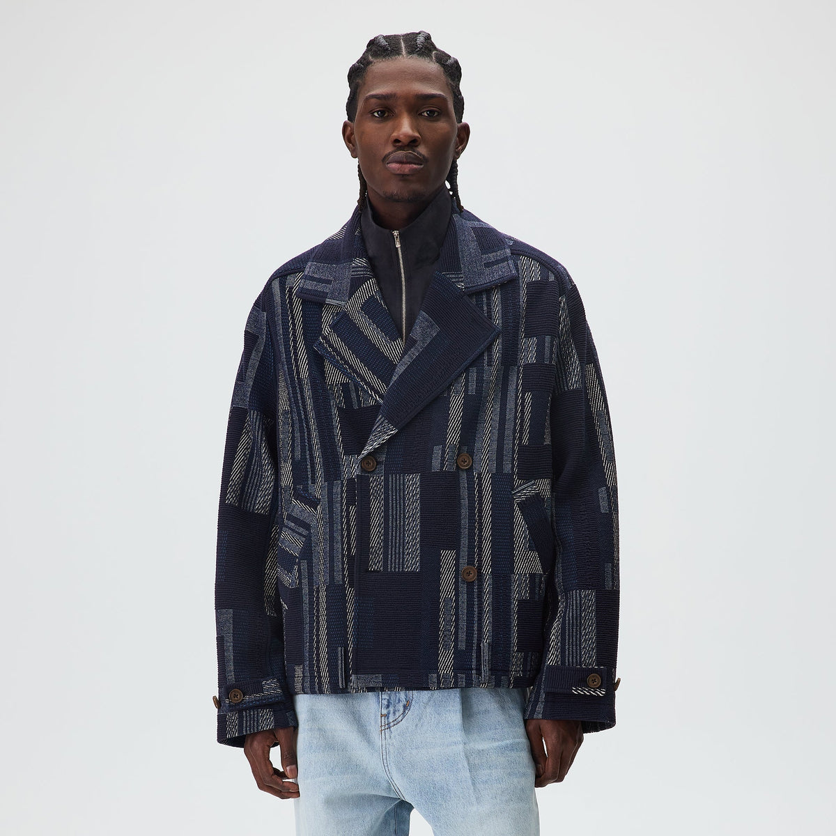 Kith Everett Cropped Moto Trench - Nocturnal