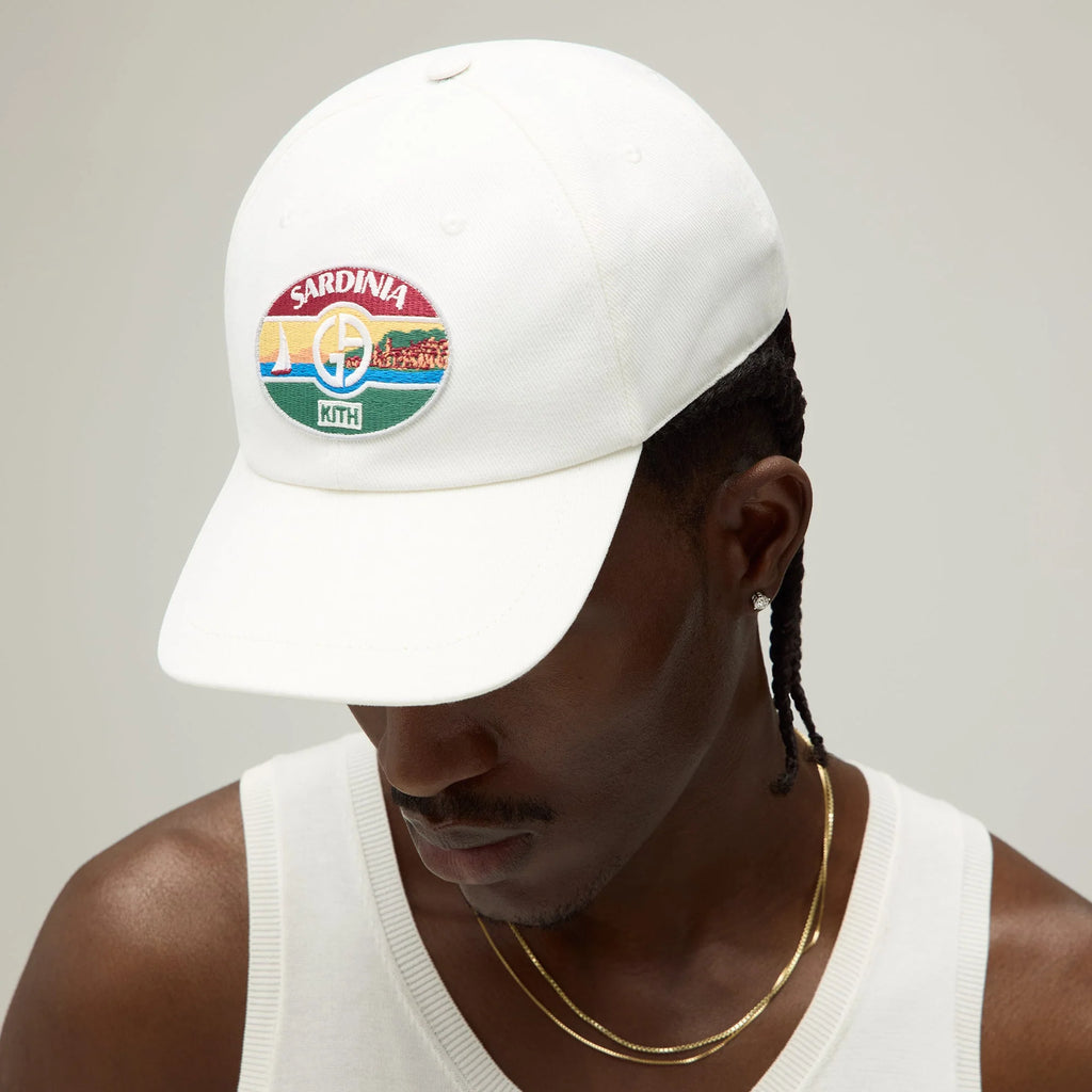 Giorgio Armani & Kith Sardinia Classic Cap - White