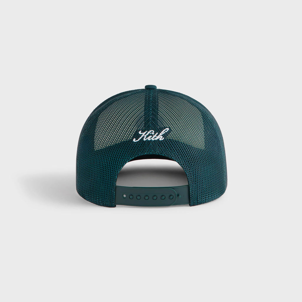 Kith Poly Foam Apple Crest Embroidery Nolan Trucker Hat - Stadium
