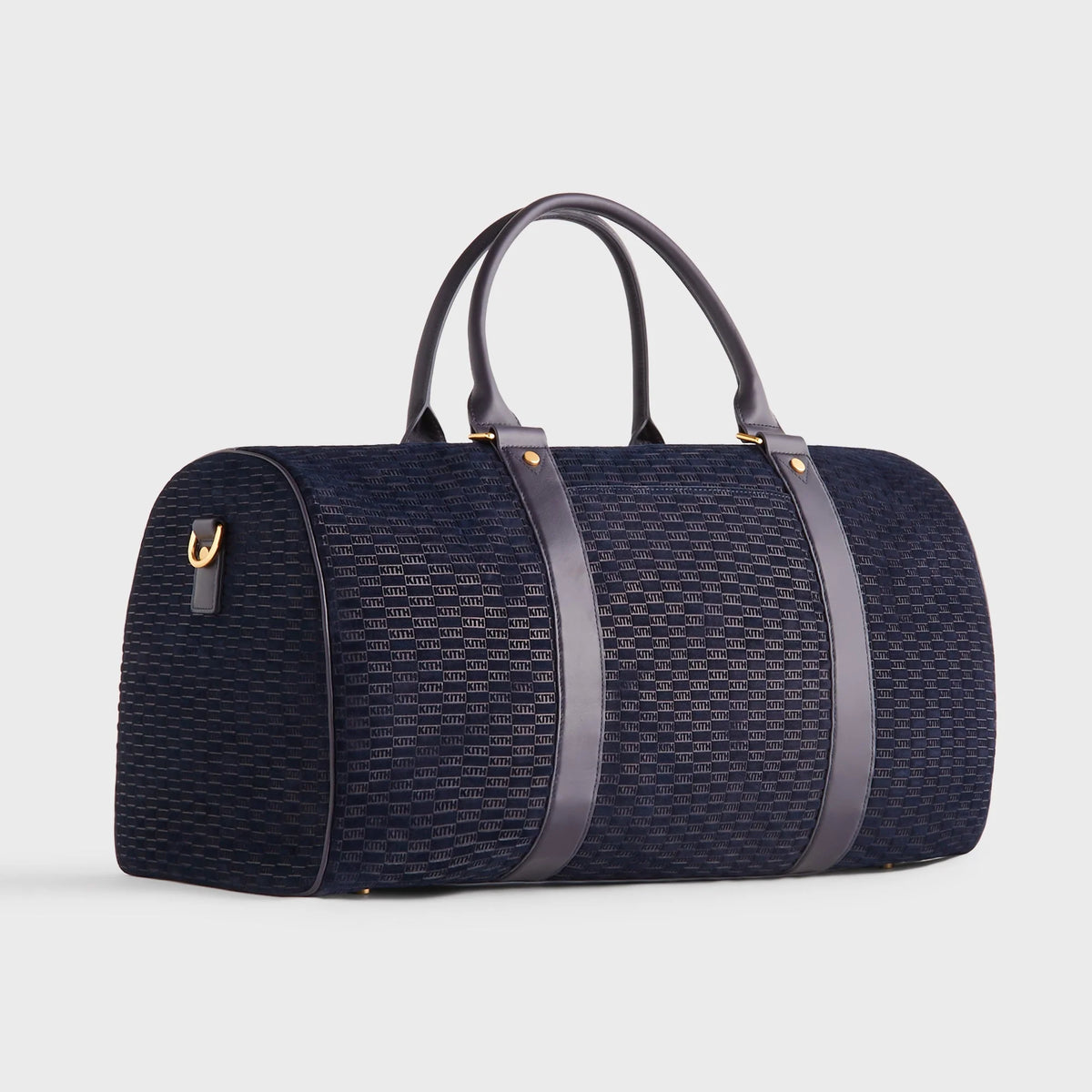 Kith Monogram Suede Traveler K55 Bag - Ink