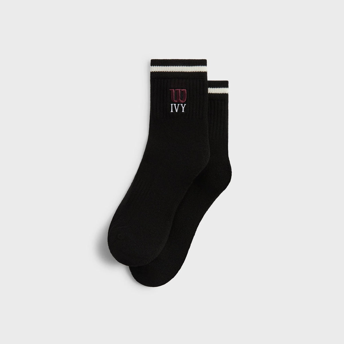 Kith Ivy for Wilson Quarter Top Socks - Black