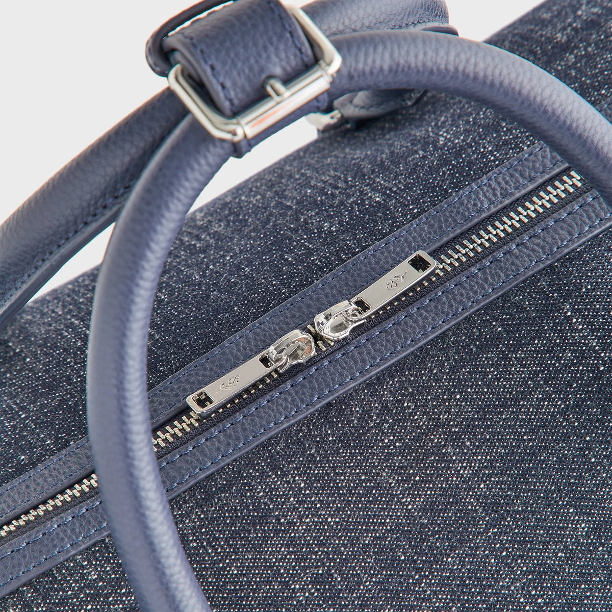 &Kin Wool Denim Traveler K40 Duffle Bag - Blue Navy