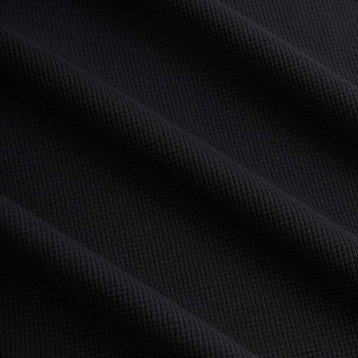Kith Micro Waffle Drew Polo Shirt - Black