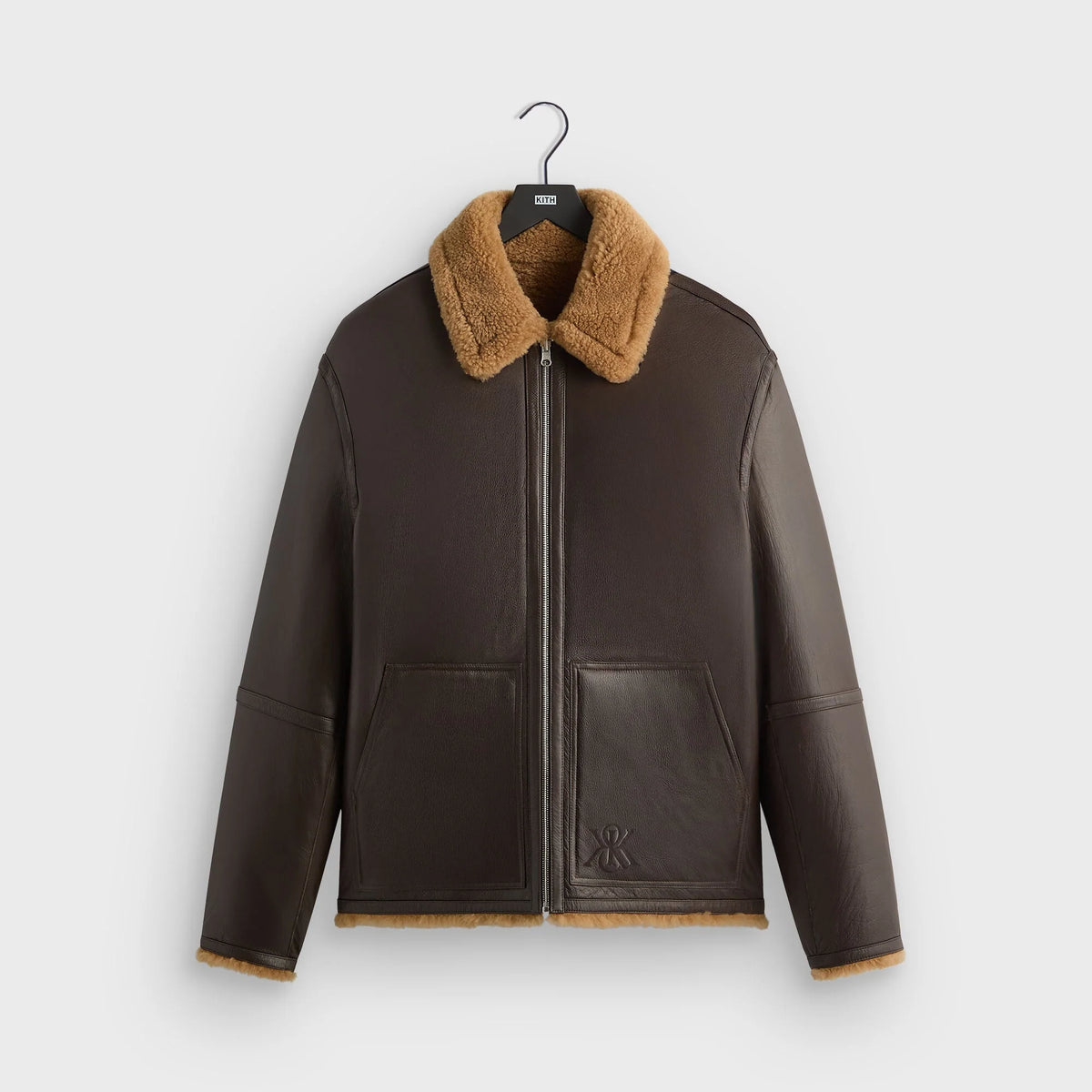 Kith Reversible Shearling Bomber - Kindling