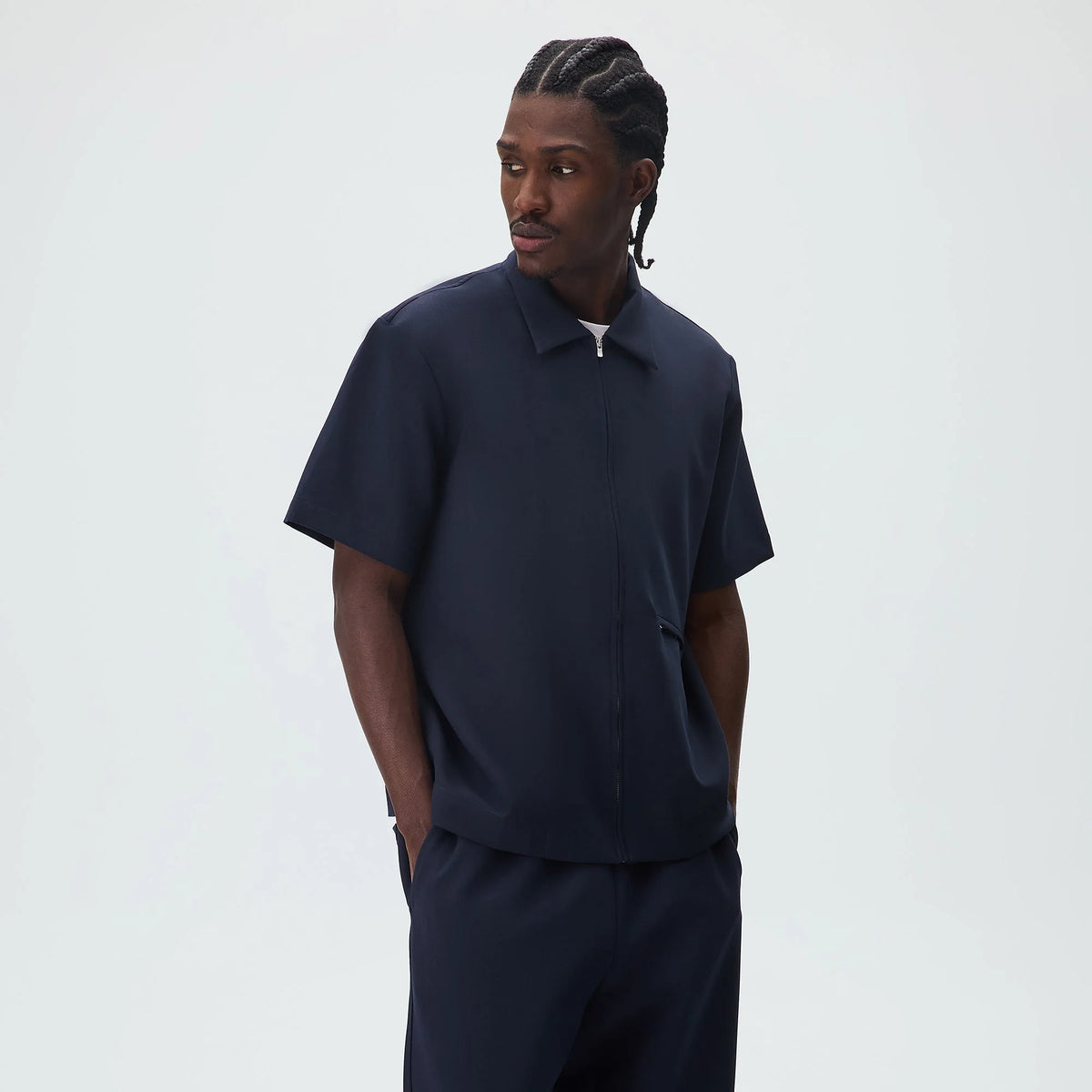 Kith Midweight Double Weave Davenport Shirt - Nocturnal