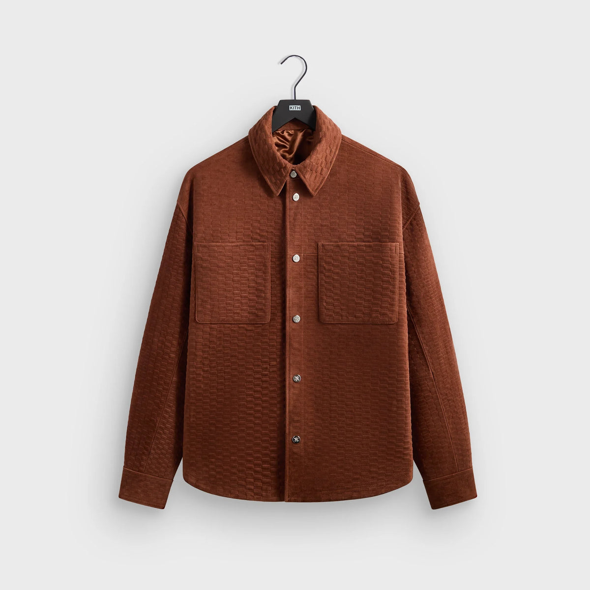 Kith Monogram Suede Apollo II Shirt - Walnut