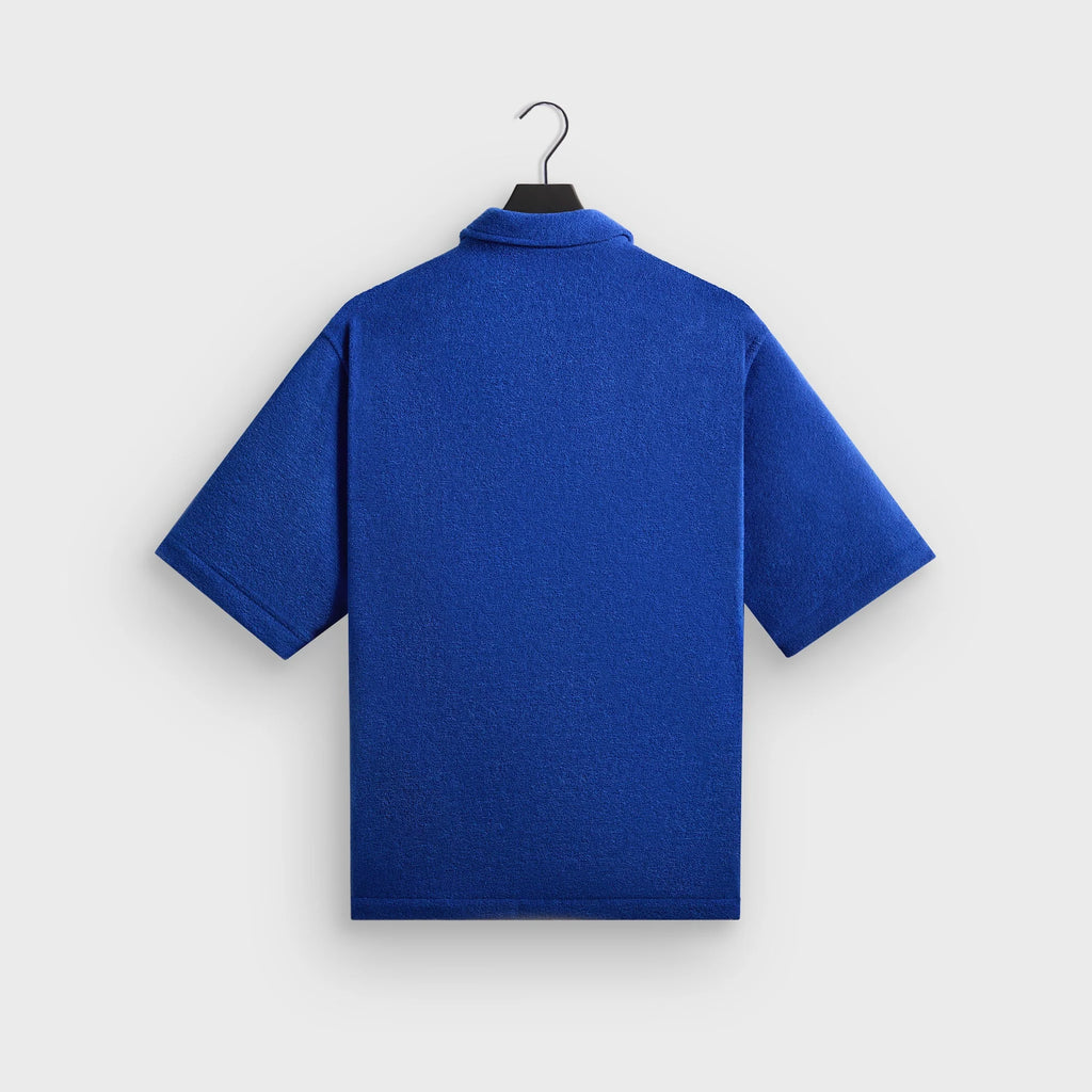 Kith Towel Boucle Boxy Collared Overshirt - Cyclone