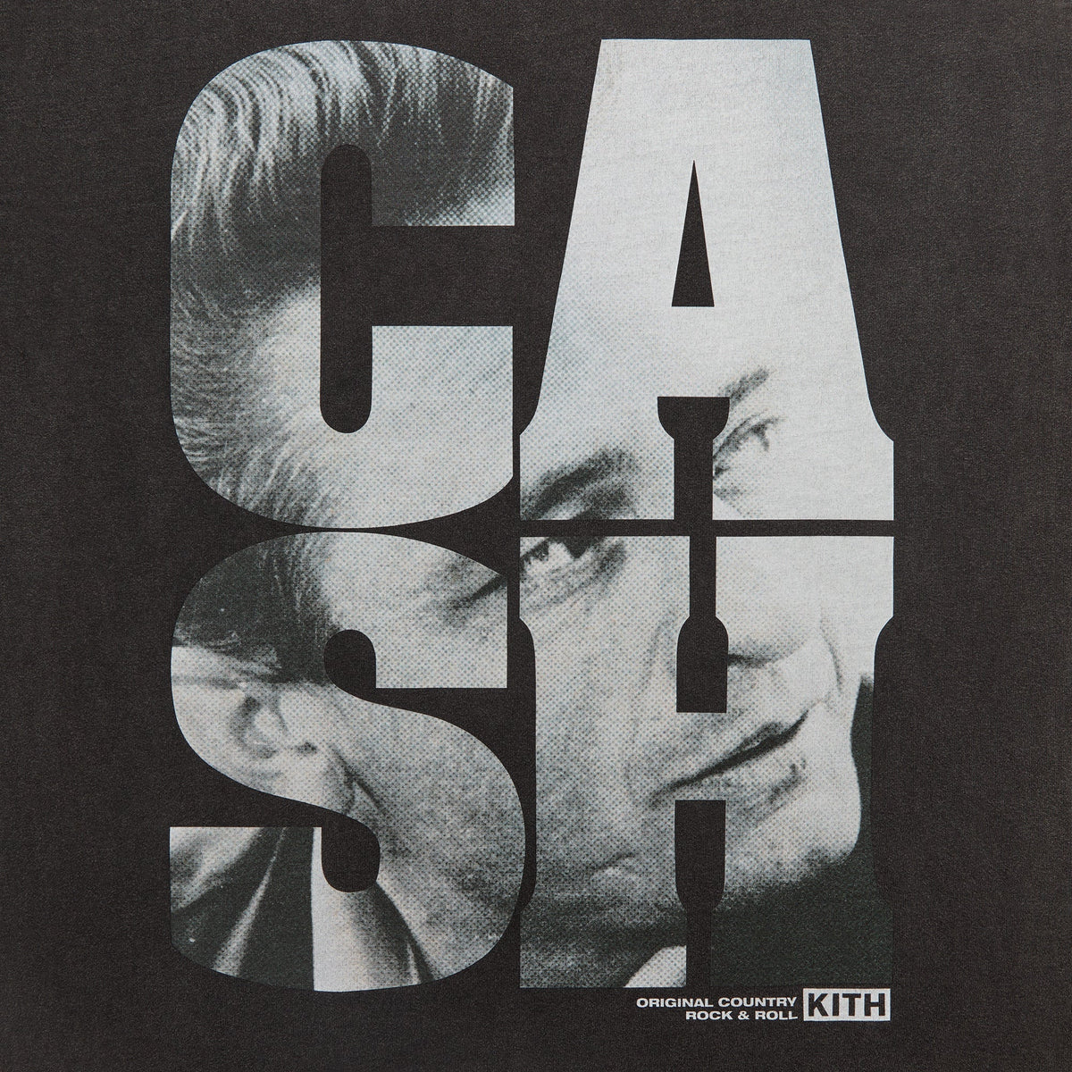 Kith Records for Johnny Cash Rock N Roll Vintage Tee - Black