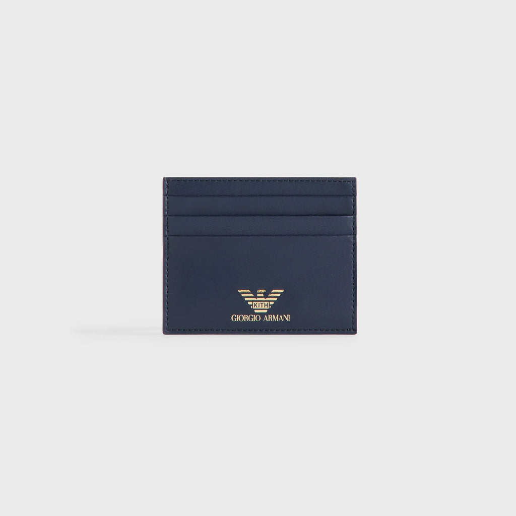 Giorgio Armani & Kith Leather Card Holder - Nocturnal
