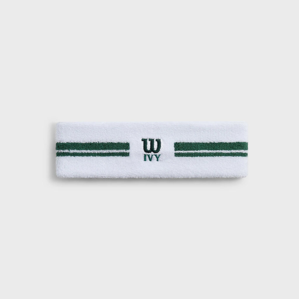 Kith Ivy for Wilson Terry Stripe Headband - White
