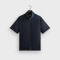 Giorgio Armani & Kith Open Weave Colton Zip-Up Shirt - Nocturnal