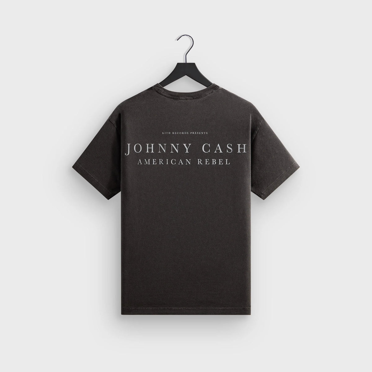 Kith Records for Johnny Cash American Flag Vintage Tee - Black