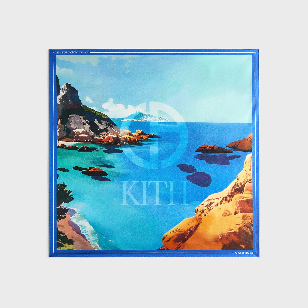 Giorgio Armani & Kith Sardinia Printed Silk Bandana - Multi