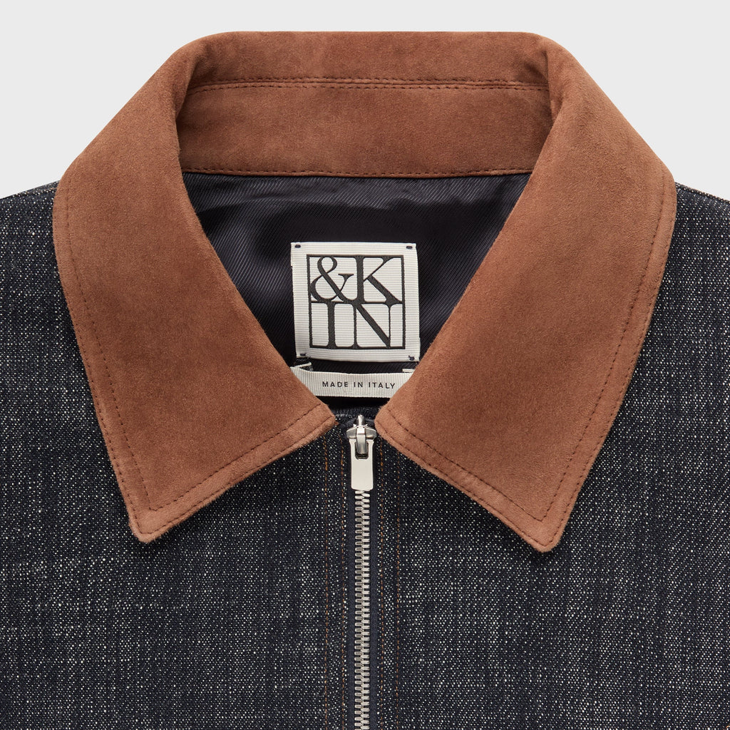 &Kin Cassius Blouson Jacket - Blue Navy