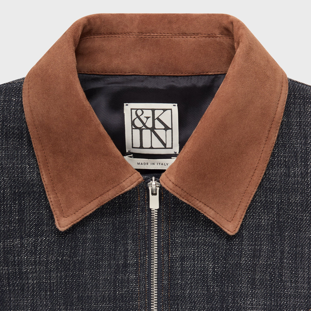 &Kin Cassius Blouson Jacket - Blue Navy
