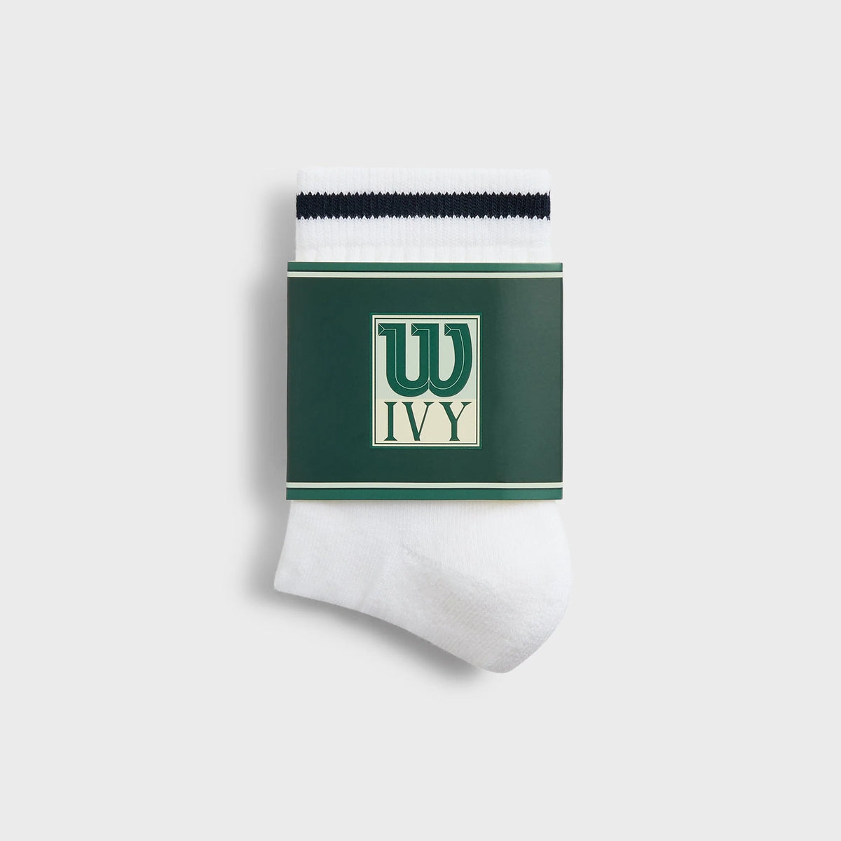 Kith Ivy for Wilson Quarter Top Socks - White / Port Royal