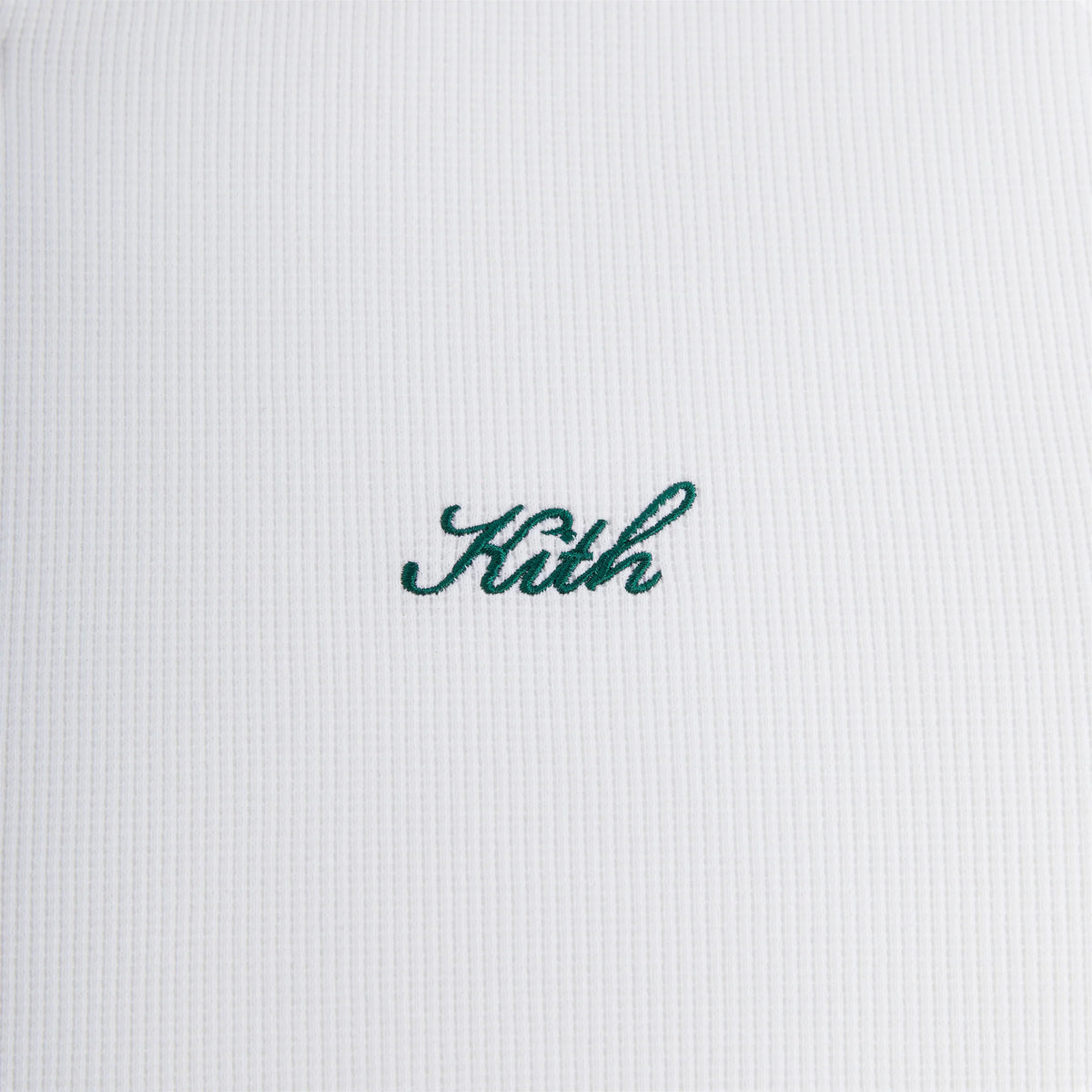 Kith Micro Waffle Drew Polo Shirt - White