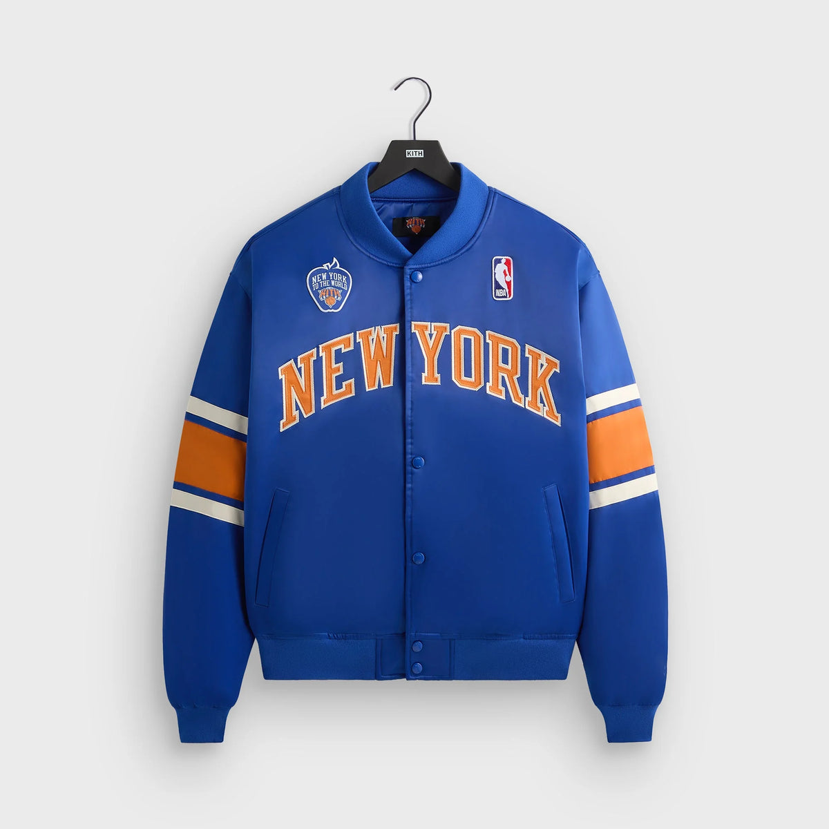 Kith for the New York Knicks Patrick Ewing Classic Satin Bomber Jacket - Current
