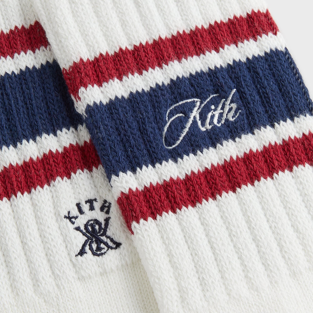 Kith Striped Chunky Crew Socks - Nocturnal