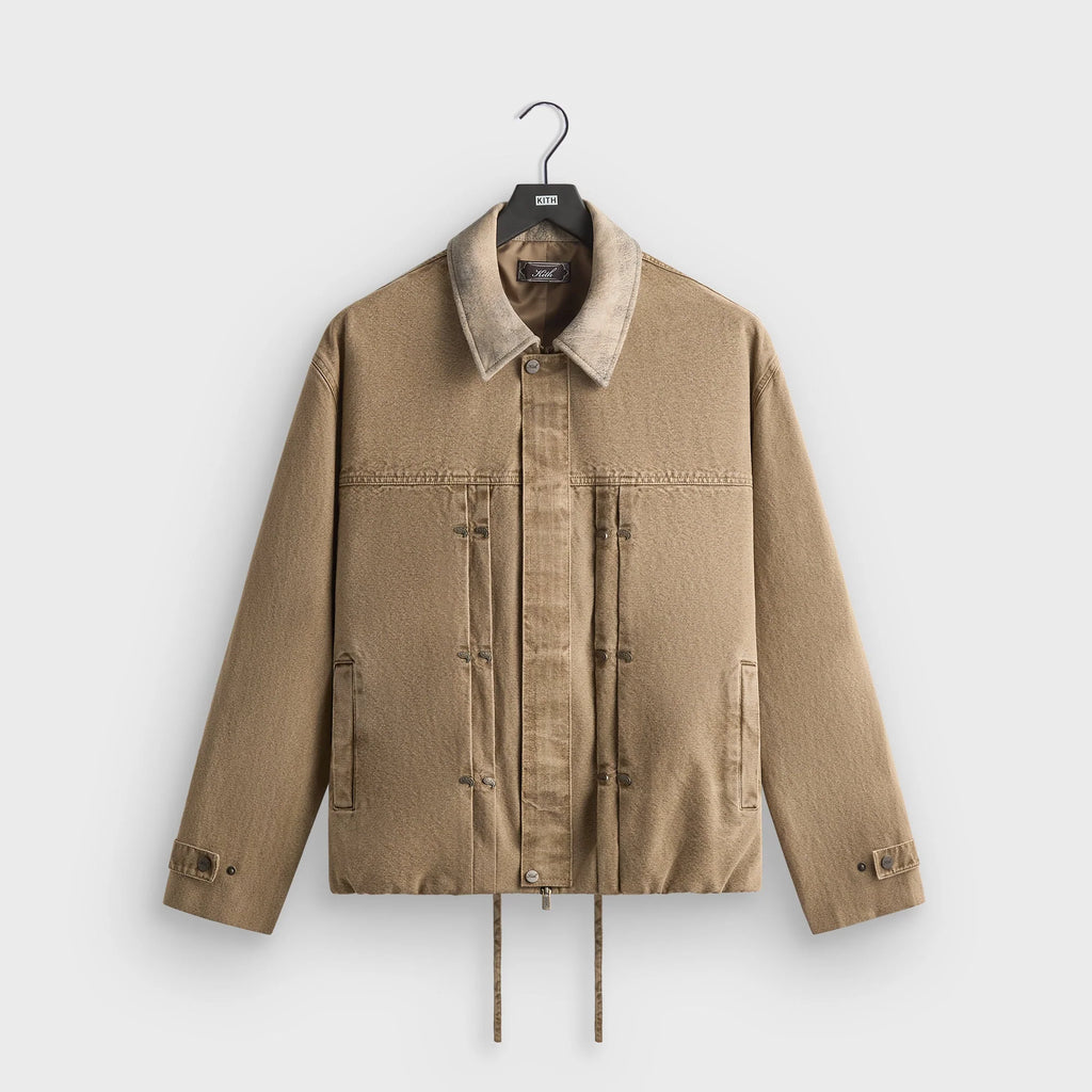 Kith Washed Canvas Ariel Blouson Jacket - Sandalwood