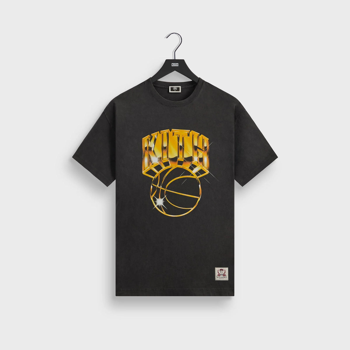 Kith for the New York Knicks Gold Vintage Jones Tee - Black