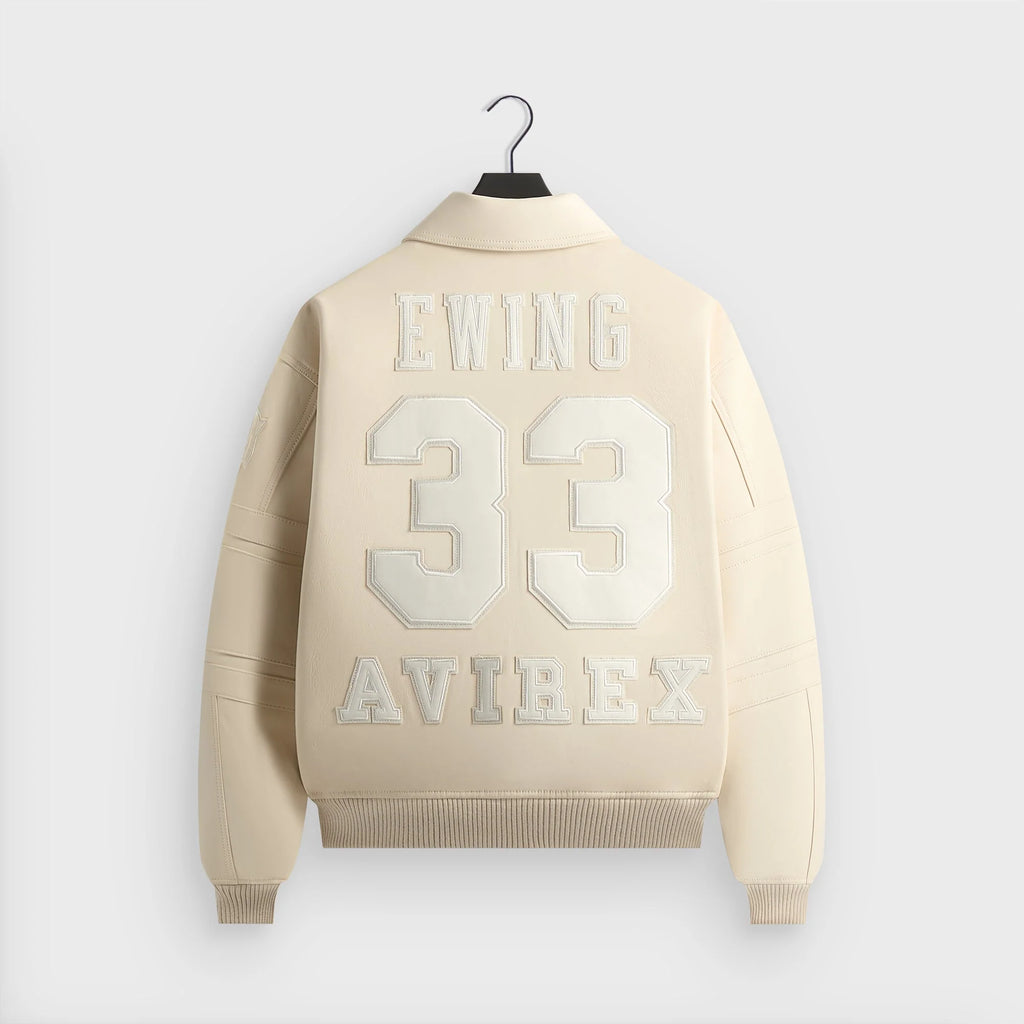 Kith & AVIREX for the New York Knicks Patrick Ewing Legend Jacket - Sandrift