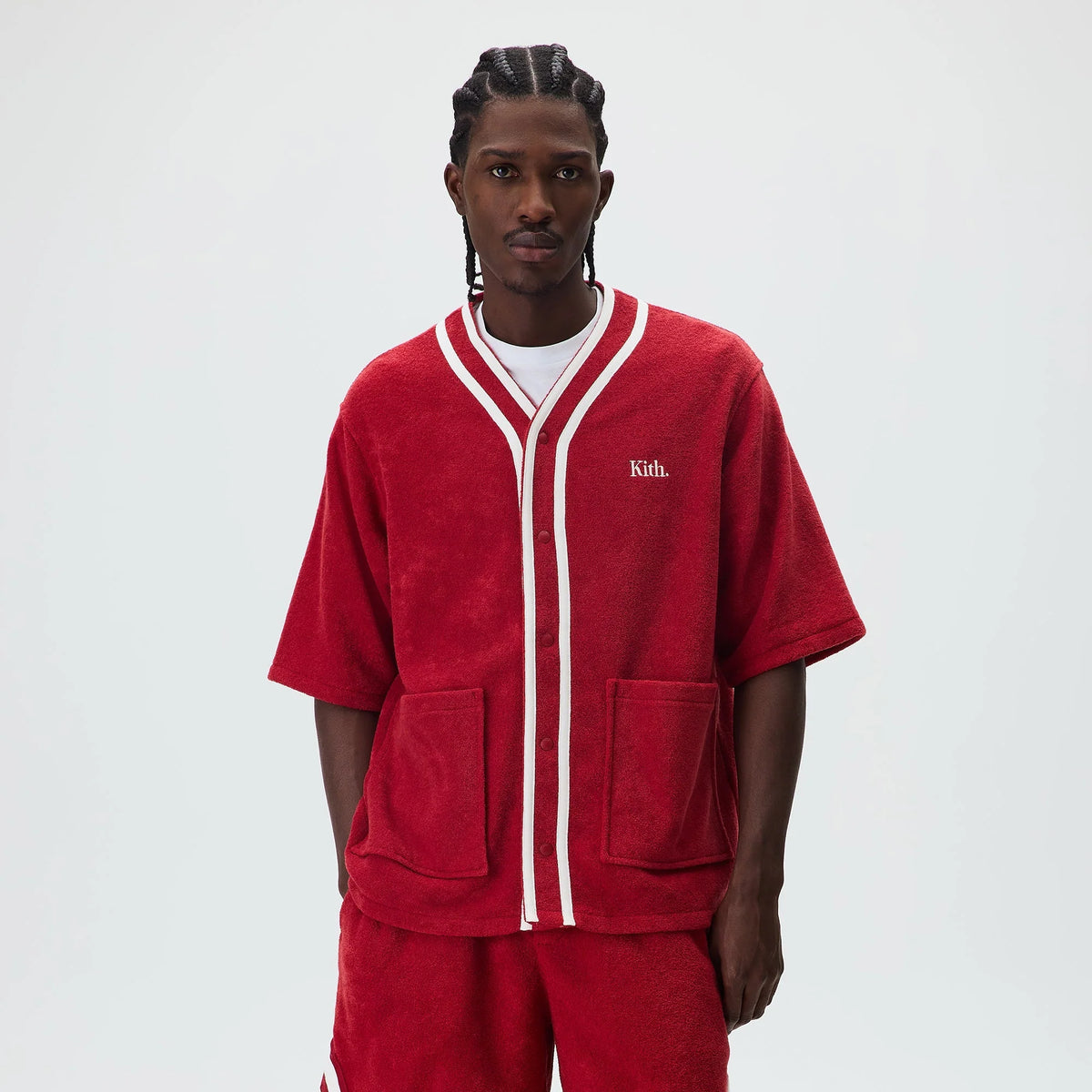 Kith Towel Boucle Billy Baseball Shirt - Allure