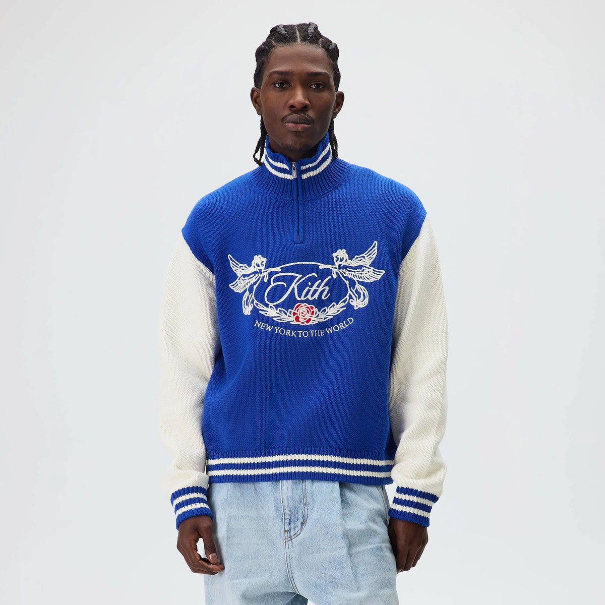 Kith Quarter Zip Wyona Sweater - Cyclone