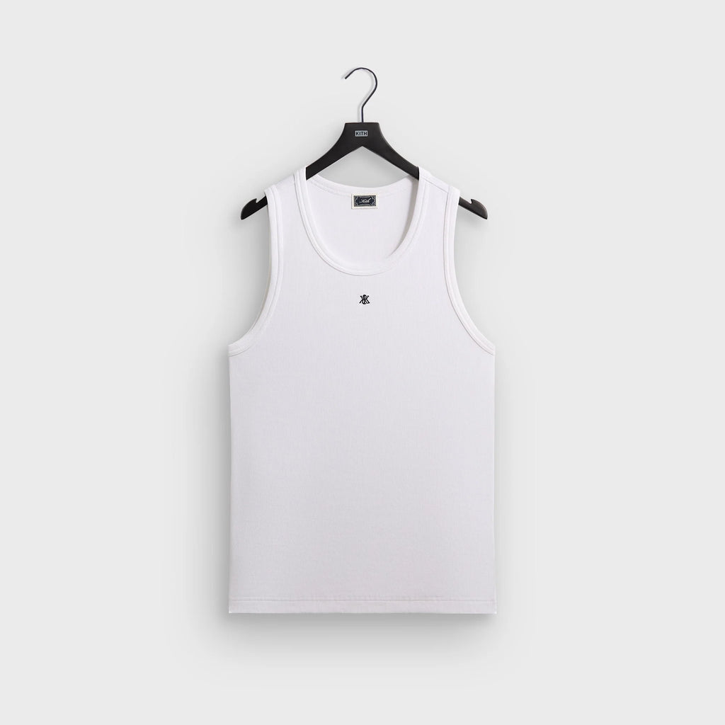 Kith Crest Ribbed Tank - White